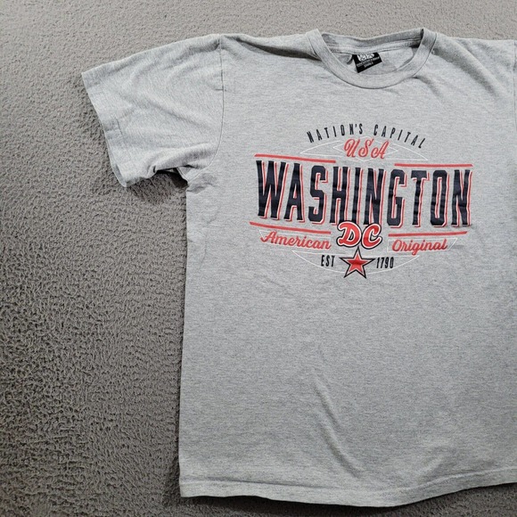Washington‎ DC Shirt Mens Small Gray United Souvenir Apparel Vacation Tee - Picture 4 of 9